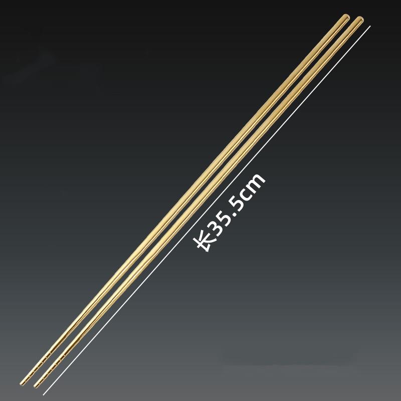 304 Stainless Steel Extra Long Chopsticks, Reusable Metal Chopsticks, Non-Slip Chinese Tableware, Food Noodles Utensil