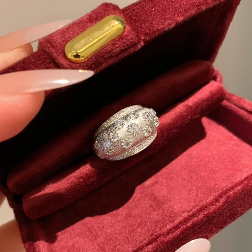 Блестящие ретро инкрустированные бриллиантами кольца со звездным небом для женщин в придворном стиле изысканное обручальное кольцо ювелирное украшение подарок