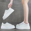 The First Layer of Cowhide Thick-soled Heightening Board Shoes Women's Spring and Summer New Versatile Muffin Shoes Sports and Leisure White Shoes