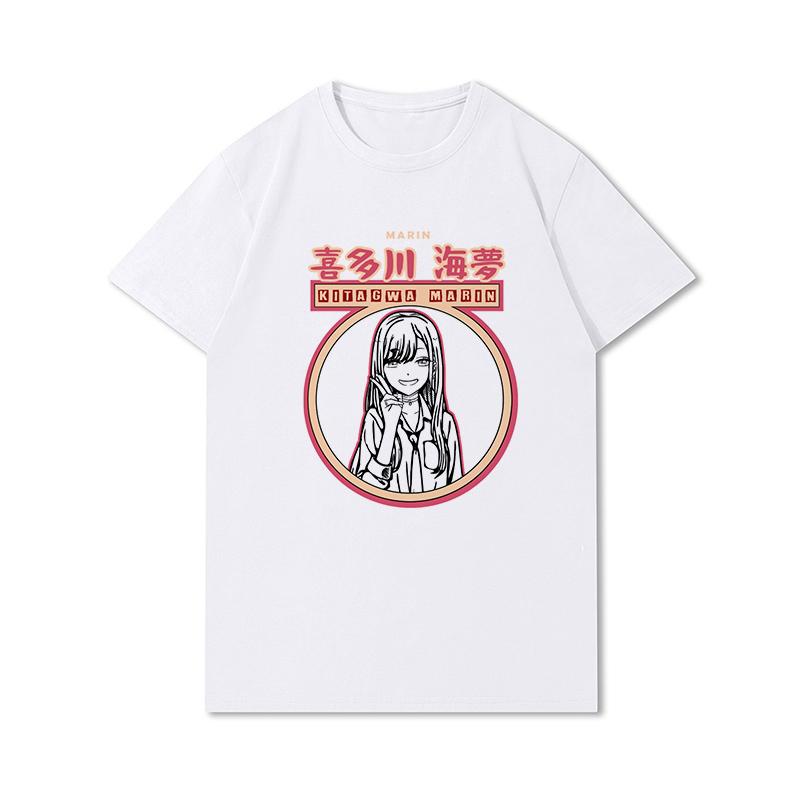 Футболка Marin Kitagawa для женщин, футболки с короткими рукавами в стиле аниме для девочек, топы в стиле Харадзюку