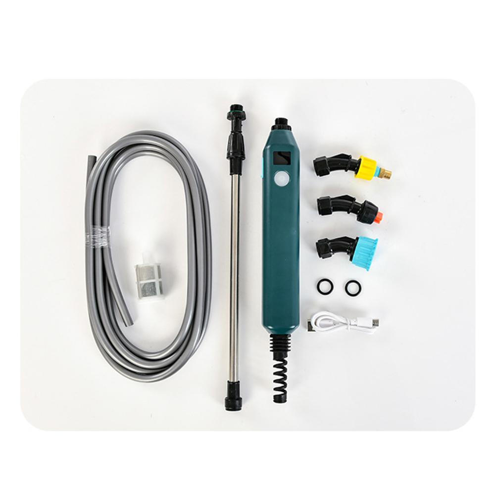 Stainless Steel Water Hose Sprayer Wand Spray Adjustable Electric Power Display Handheld