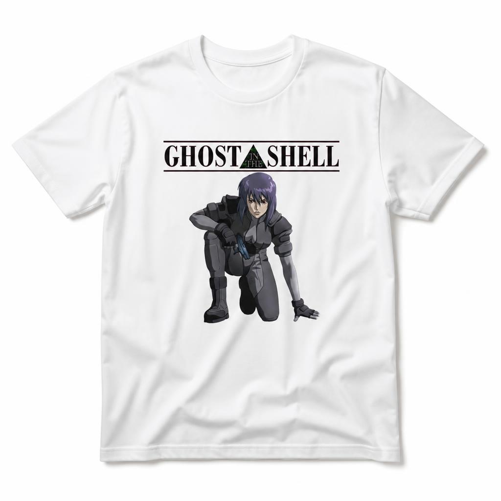 Ghost In The Shell Kusanagi Tshirts For Unisex Pure Cotton Tees Round Collar Short Sleeve T Shirts