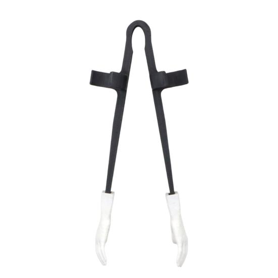 Ergonomic Finger Tongs for Gaming Chopsticks Gamers, Portable Lightweight PLA Tongs, Reusable Plastic Palm Shaped Food Clip Hands Free Snack
