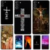 Чехол Крест Иисуса для Samsung Galaxy S24 S22 S23 Ultra Note 20 S9 S10 Note 10 Plus S20 FE S21 FE