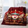 Liverpool Customize Your Name Blanket Throw Customizable Blanket Ultra-Soft Versatile for Couch Living Room Bedding Office for All Occasions