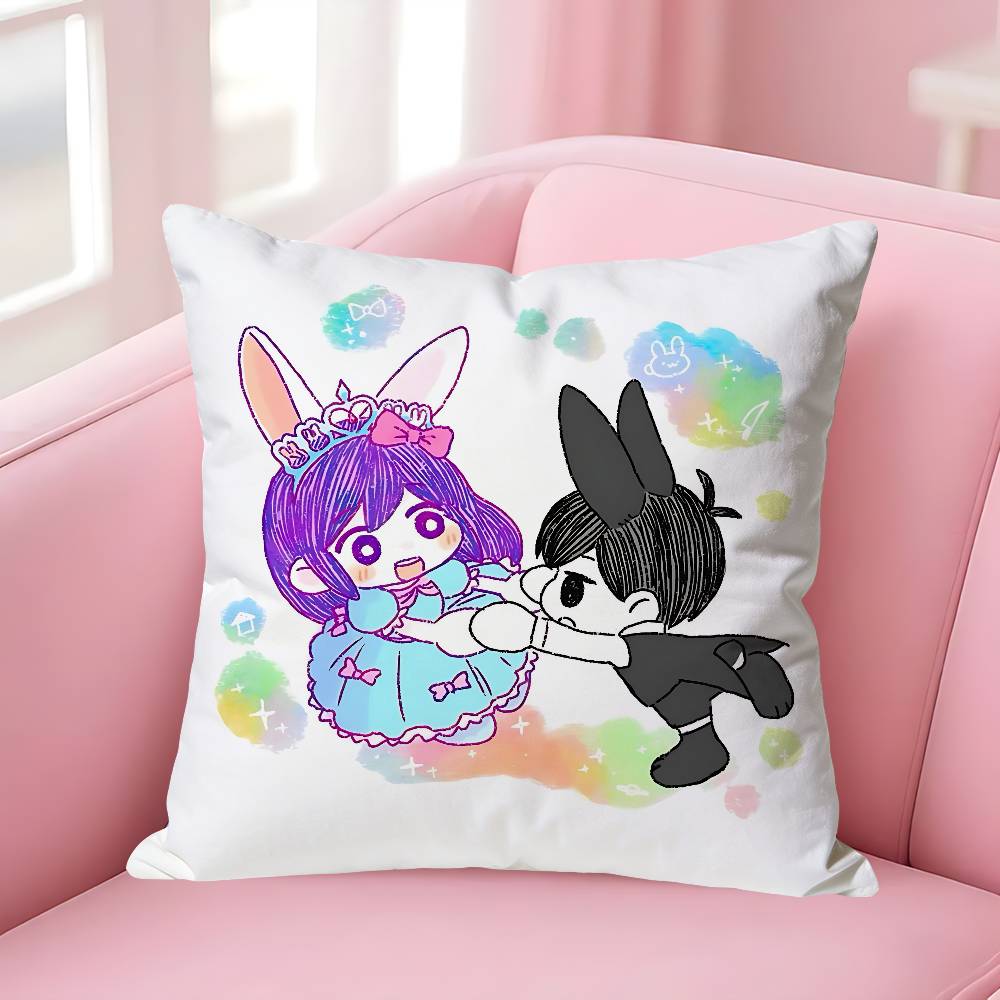 Game OOmori Pillow Cases for Bedroom Living Room Sofa Home Decor Polyester Cushion Cover with Zipper