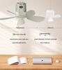 Rechargeable Silent Ceiling Fan with USB Night Light for Dorms and Outdoor Camping