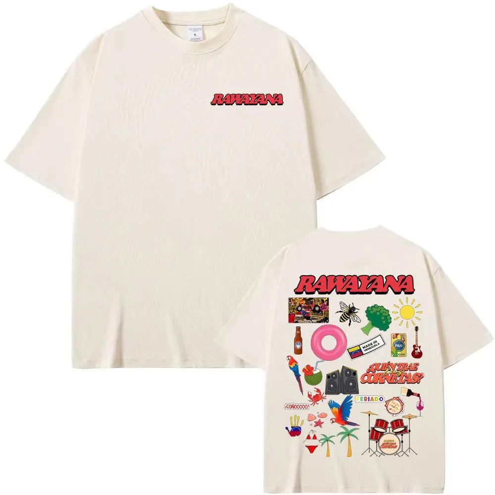 Rawayana ¿Donde Es El After Album Tour T Shirts Unisexs Clothes Fashion Harajuku Tshirt Unisex Summer Tops Loose T Shirt Streetwear