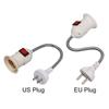 Durable ABS E27 Lamp Base with Switch White EU / US Plug Lamp Bulb Holder Energy Saving Plug Switch Light Holder Wall Lamp