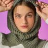 KOLEAT [Real Knit Ver.] Winter Face Warm Balaclava Hat [Khaki]