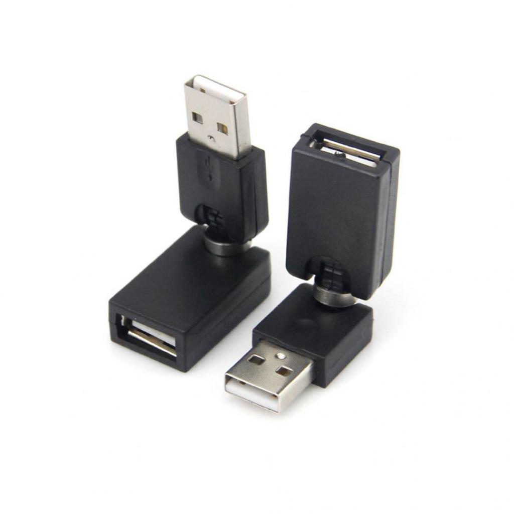 360o Swivel Adjustable Angle USB 2.0 Male To Female Adapter Cable Converter