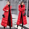 Зимняя одежда Женские меховые парки Стеганые куртки для женщин Утепленное теплое длинное пальто Куртка Одежда С капюшоном Осенняя одежда с наполнителем