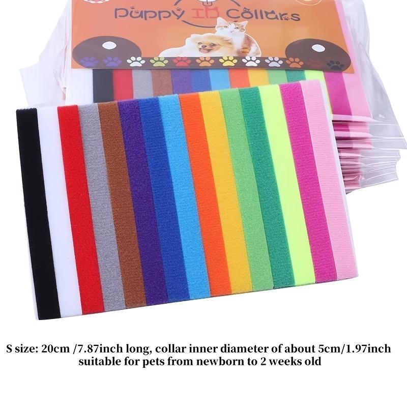 15 шт. Круг для идентификации питомца Котенок Щенок Цветной ошейник Веревка для маркировки при рождении Кошка Собака Можно писать Распознавание Мягкий Не вредит коже