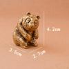 Brass Small Panda Statuette Micro Landscape Pandas Small-size Office Desktop Ornament Tea Pet Toy