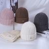 Women's Winter Warm Knitted Hat Korean Casual and Versatile Big Head Surround Windproof Ear Protection Wool Hat