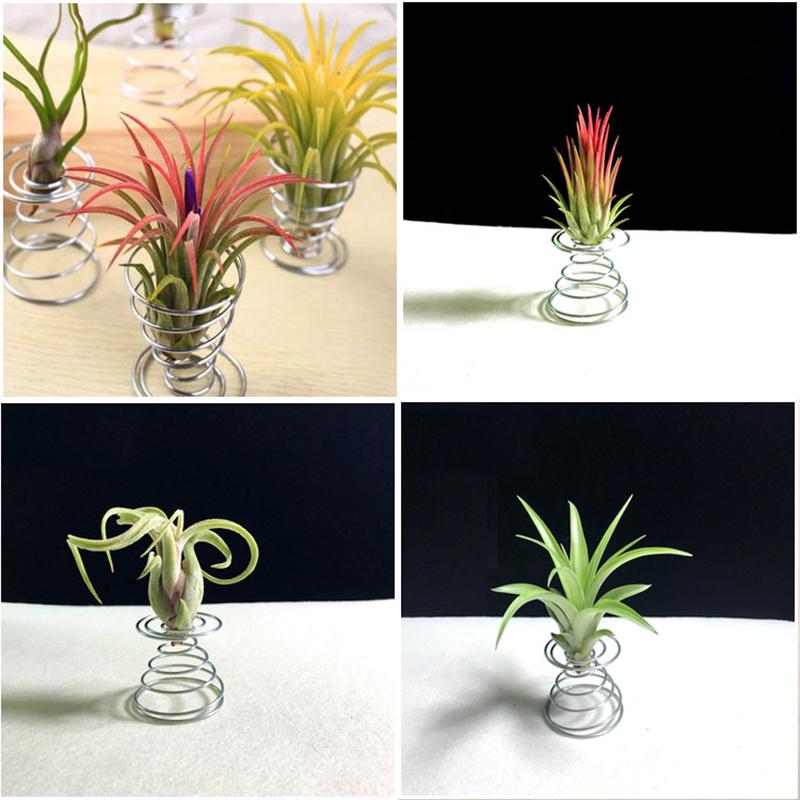 10Pcs Metal Air Plant Stand Container Holder Tabletop Plant Display Rack Vase