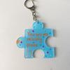 Korean Style Accessories Acrylic Puzzle Text Keychain "You Are My Missing Piece"  Versatile   Daily