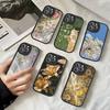 Кожаный чехол для телефона с абстрактным цветочным рынком для IPhone 16 15 14 13 12 11 Pro Max Plus Ударопрочный чехол