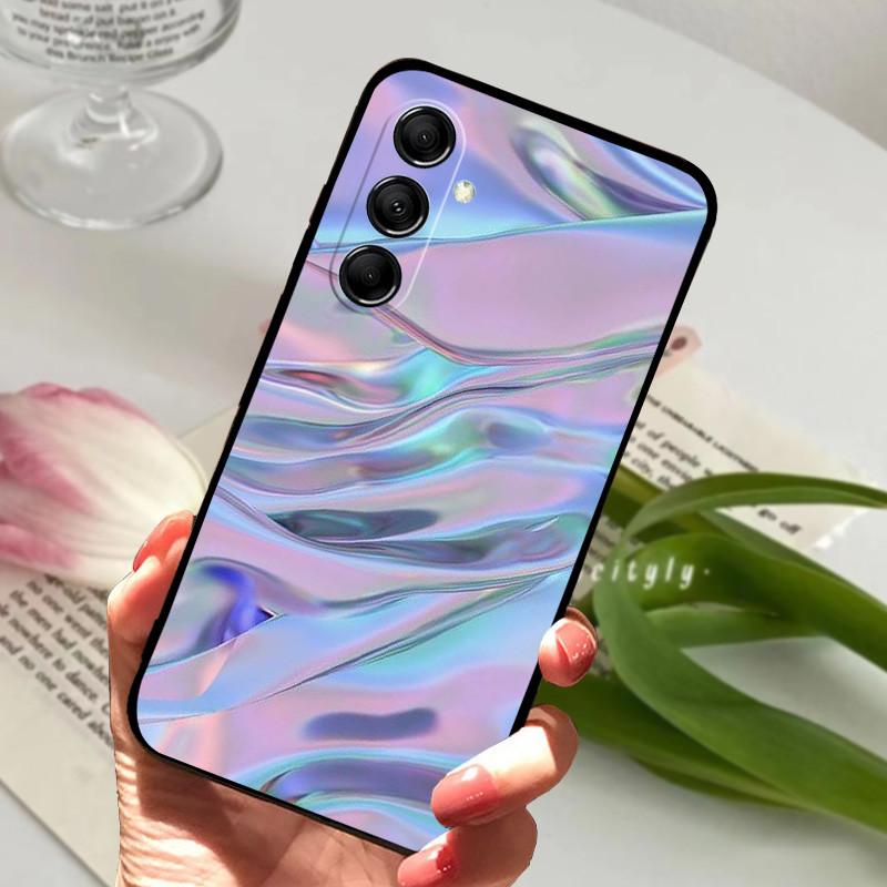 Для Samsung A14 4G A 14 M14 5G Чехол Расписной ТПУ Мягкий Силикон Черный Funda для Samsung Galaxy A14 A145F Бампер GalaxyA14 M 14 Сумка