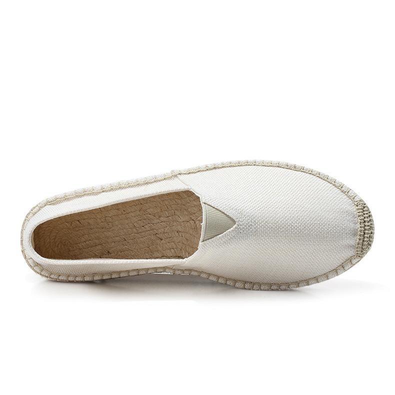 Летняя дышащая обувь, мужская парусиновая обувь, мужские туфли на плоской подошве из конопли, дешевые мокасины, мужские лоферы, обувь для вождения