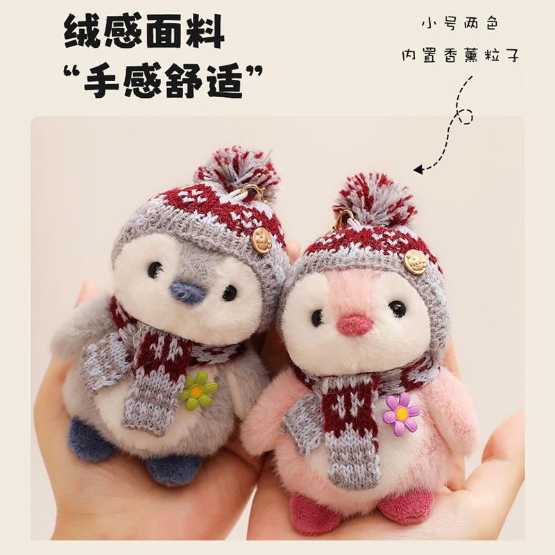 Harbin Internet-Famous Scarf Penguin Plush Toy Stuffed Animal Doll for Girls Kids, Soft Cute Sleeping Buddy Pillow