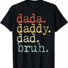 Мужская футболка с надписью Dada Daddy Dad Bruh на День отца, семейные парные подарки, смешная футболка