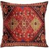 Retro Red Ethnic Style Home Decoration Pillowcase Bedroom Room Decoration Pillow Cover, Living Room Sofa Chair Cushion Cover