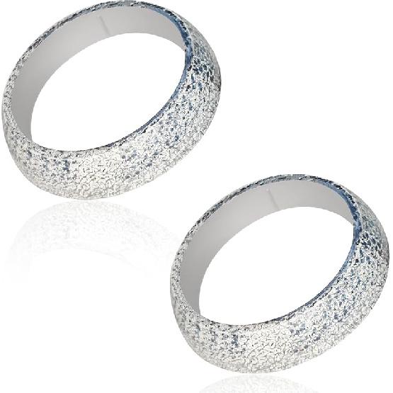 Exhaust Donut Gasket 2PCS 2.5Inch Exhaust Manifold Gasket Grade Graphite Material Donut Gaskets Seal Muffler Ring Replacement Prevent Leaking Between