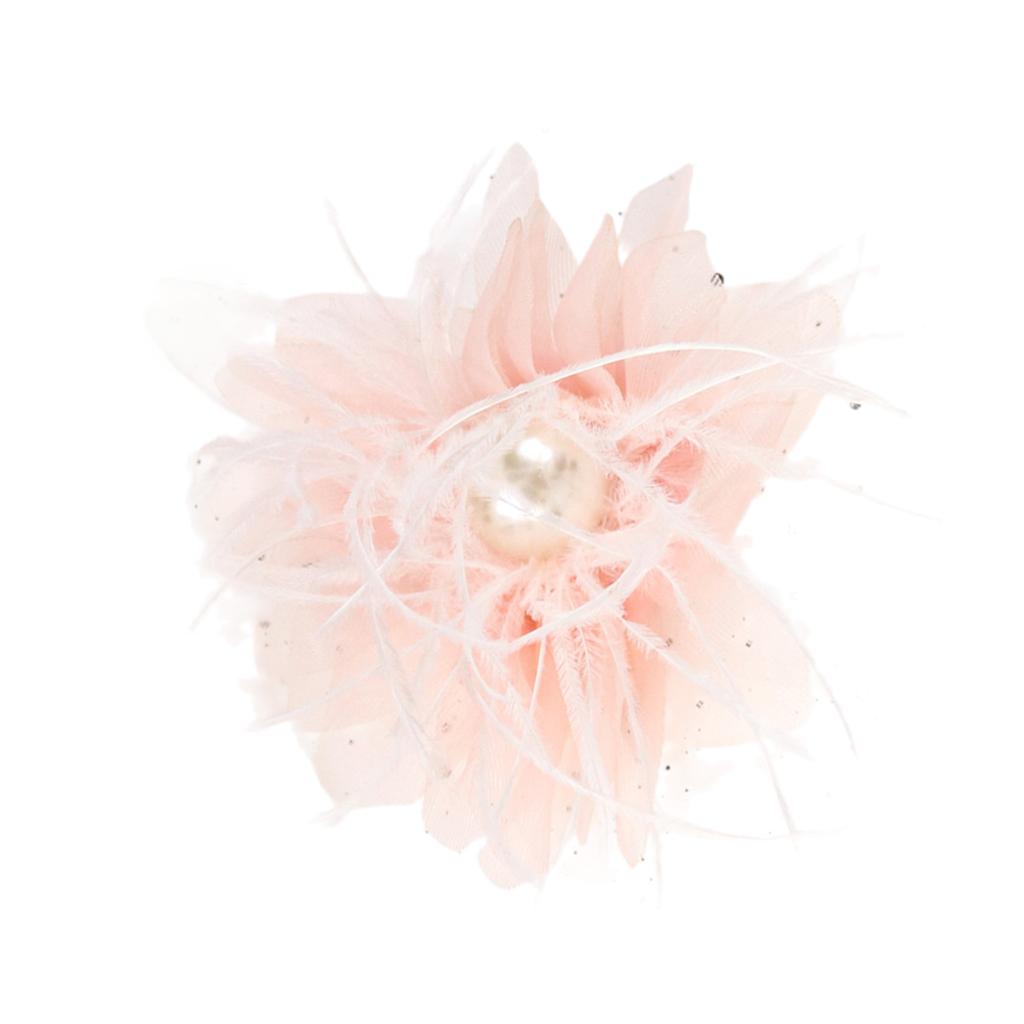 Pearls Flower Artistic Applique for Hair Clip Clothes Hat Sewing Brooch DIY Scarf Wedding Dress Decors Accessories