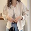 Solid Color Loose Short Sweatshirt Baseball Jacket Women's Autumn Casual Small Jacket Top Cardigan