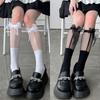 JK Girl Lolita Cosplay Bow Mid-Calf Socks