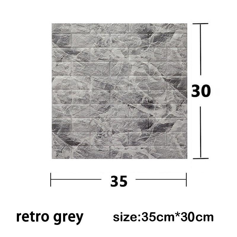 Самоклеящиеся обои «Сделай сам» для настенных обоев, домашний декор, кирпичный узор, водонепроницаемые наклейки на стену, 3D, 35*30 см, лист бумаги для украшения комнаты