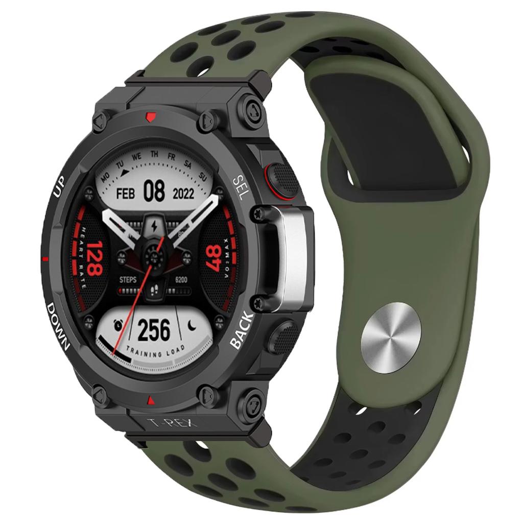Дышащий силиконовый ремешок для умных часов Huami Amazfit T-Rex 3, спортивный браслет, ремешки для Amazfit T Rex Trex Pro Ultra Correa