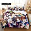 Новый комплект постельного белья с 3D-принтом Kawaii Anime Absolute Duo, односпальная кровать, двуспальная кровать размера Queen, двуспальная кровать, комплект постельного белья для взрослых и детей, комплект пододеяльников