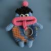 Hand Knitted Key Cover Pull Out Key Holder Handmade Craft Key Pouch  Bag Accessory