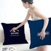 R-Ricards Logo Pillow Covers Cartoon Sofa Decorative Home Double-Sided Printing Short Plush Cute Cushion Cover