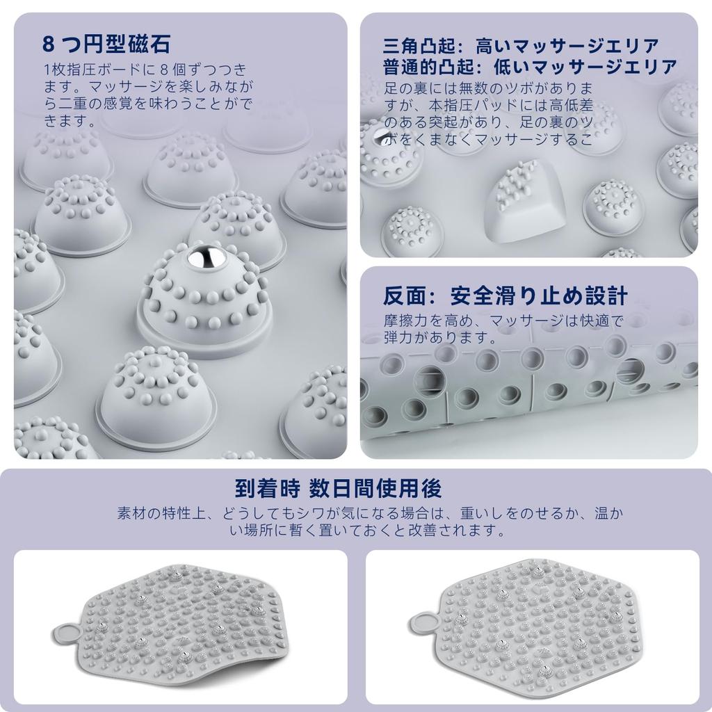 2025 Hexagonal Foot Reflexology Mat with Yoga for TXing Shiatsu Foot Foot Reflexology Plantar Shiatsu Home Ergonomic Fatigue Foot Foot Slow Authentic