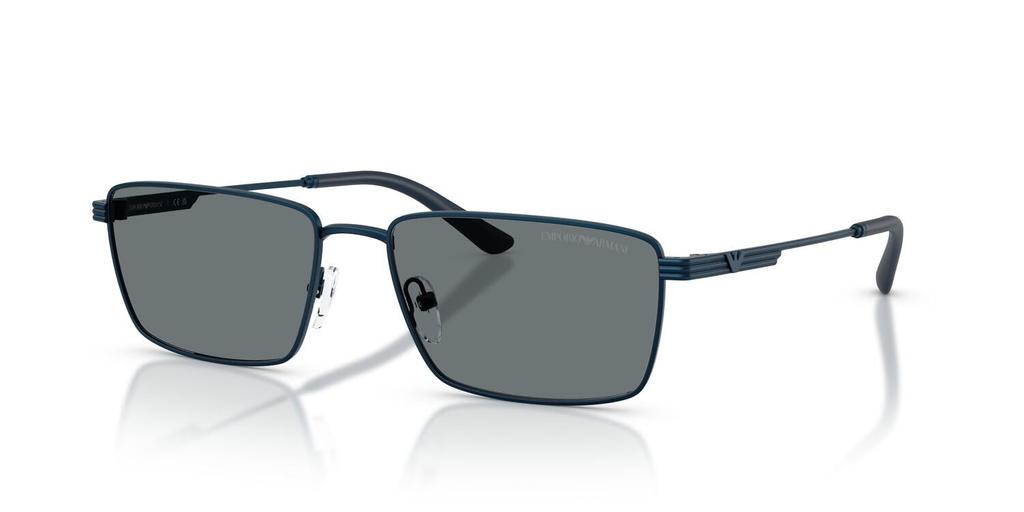Солнцезащитные очки EMPORIO ARMANI МЕТАЛЛИЧЕСКИЕ СИНИЕ ТЕМНЫЕ 34248057 0EA2169, СИНИЙ, 57 мм,