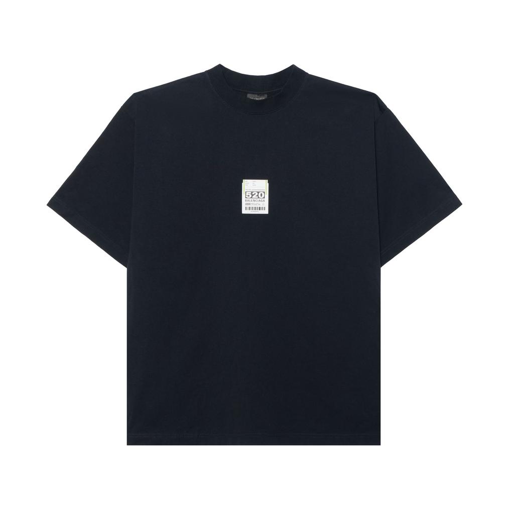Balenciaga Футболка SS25 Средний размер Мужская Черная 764235TSVK31083