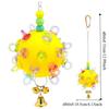 Detachable Bird Cage Toy with Bell Hanging Foraging Ball Creative Parrot Chewing Toy  Bird Training