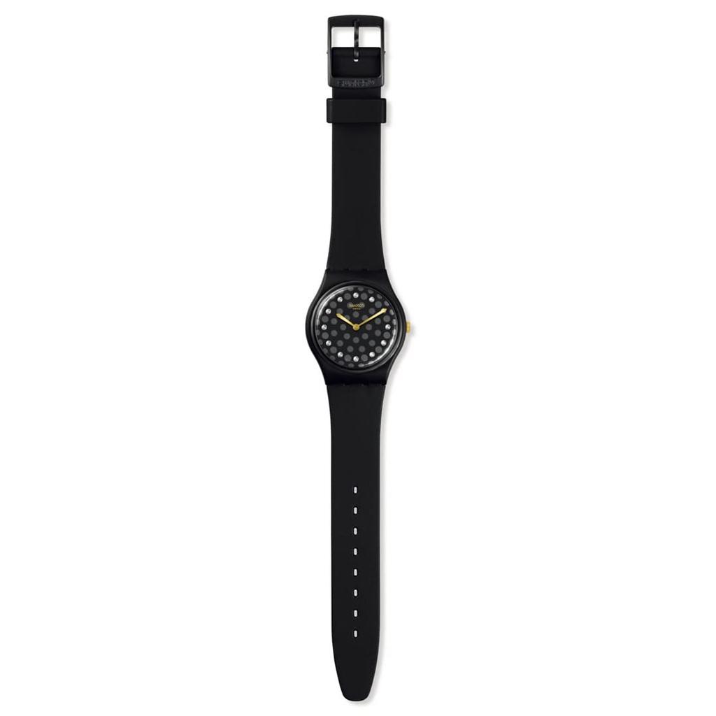 Swatch SPARKLE NIGHT Праздничная коллекция SO31B102 Черные наручные часы