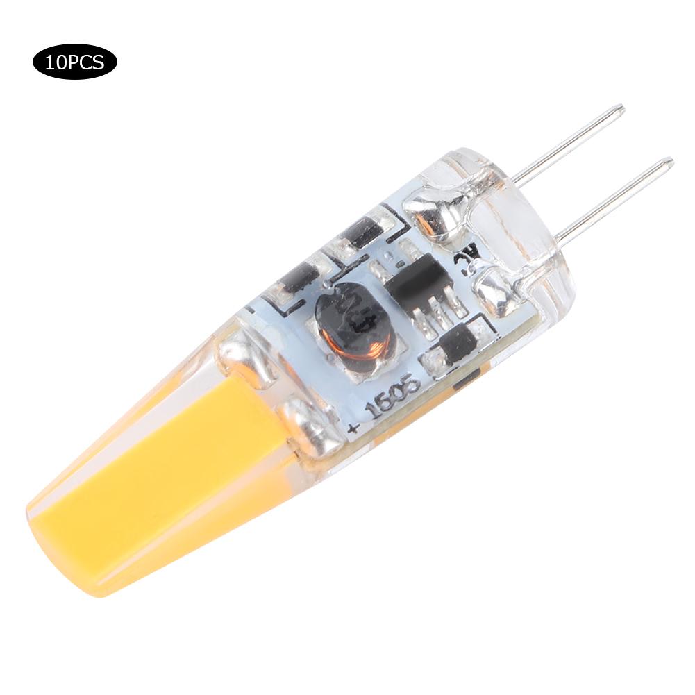 10 шт. бытовая мини G4 силиконовая светодиодная лампочка 1,5 Вт AC12V для освещения автомобиля, шкафа, отеля