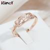 Kinel Ethnic Rose Gold Color Wedding Rings For Women