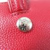 Отличная сумка Longchamp через плечо Le flowne Логотип выгравирован 2-в-1 ручная сумка/ Красная кожа Женская Б/у