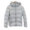 Seamless Down Jacket M Gray Hood Women Used