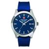 Combat Basic Rubber Strap Blue Dial Quartz 7055.1835 100M Men's Watch