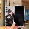 Мягкий прозрачный силиконовый чехол с рисунком аниме для Samsung A55 M35 S24 Xiaomi Redmi Note 13 Poco C65 iPhone Camera Противоударный защитный чехол