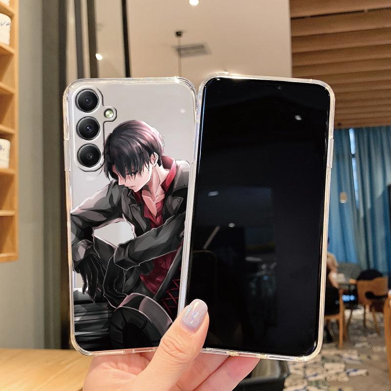 Мягкий прозрачный силиконовый чехол с рисунком аниме для Samsung A55 M35 S24 Xiaomi Redmi Note 13 Poco C65 iPhone Camera Противоударный защитный чехол