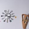 3D Spoon Fork Wall Clock Modern Metal Clock Room Home Decoration Decorative Horloge  Restaurant
