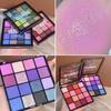 Eye Shadow Palette Safe Ingredients Mild Texture Bright Color Allergy Free High Pigmented 16 Colors Glitter Eyeshadow Palette Makeup Product for Women